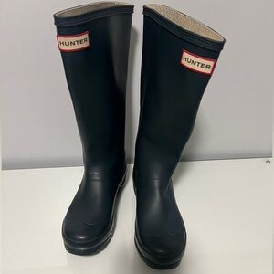 Hunter Kids Black Rain Boots
